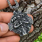 Collar Vikingo En Acero Para Hombres Dije Odín Nórdico - Miniatura 8