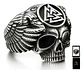 Anillo Color Plata Calavera Vikingo Valknut Calavera Hombre - Miniatura 1
