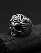 Anillo Color Plata Calavera Vikingo Valknut Calavera Hombre - Miniatura 2