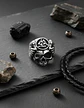 Anillo Color Plata Calavera Vikingo Valknut Calavera Hombre - Miniatura 3