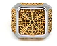 Anillo Valknut Color Oro Vegvisir Yggdrasi Vikingo Hombre - Miniatura 2