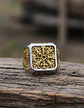 Anillo Valknut Color Oro Vegvisir Yggdrasi Vikingo Hombre - Miniatura 4