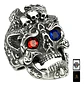 Anillo Color Plata Gótico Cráneo Skull Calavera Acero Hombre - Miniatura 1