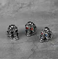Anillo Color Plata Gótico Cráneo Skull Calavera Acero Hombre - Miniatura 5