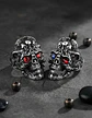 Anillo Color Plata Gótico Cráneo Skull Calavera Acero Hombre - Miniatura 15