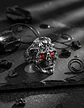 Anillo Color Plata Gótico Cráneo Skull Calavera Acero Hombre - Miniatura 18