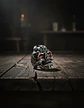 Anillo Color Plata Gótico Cráneo Skull Calavera Acero Hombre - Miniatura 20