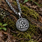 Collar Vikingo En Acero Hombre Y Mujer Dije Pequeño Valknut - Miniatura 8