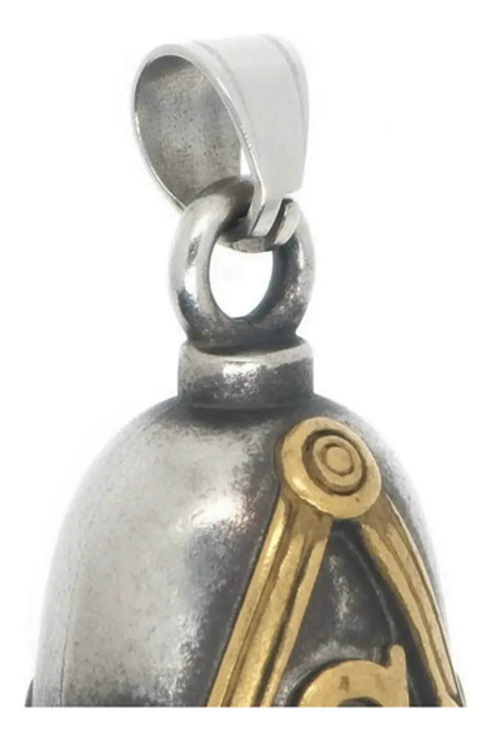 Dije Colgante Campana Mason Ritual Acero Inoxidable Hombre 13