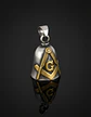 Dije Colgante Campana Mason Ritual Acero Inoxidable Hombre - Miniatura 16
