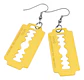 Aretes Pendientes Cuchilla Minora Hoja Afeitar Hombre Mujer - Miniatura 1
