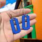 Aretes Pendientes Cuchilla Minora Hoja Afeitar Hombre Mujer - Miniatura 8