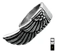 Anillo Ala Soñador Color Plata Acero Inoxidable Para Hombre - Miniatura 1