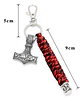 Llavero Supervivencia Paracord Vikingo Thor Martillo Hombre - Miniatura 3