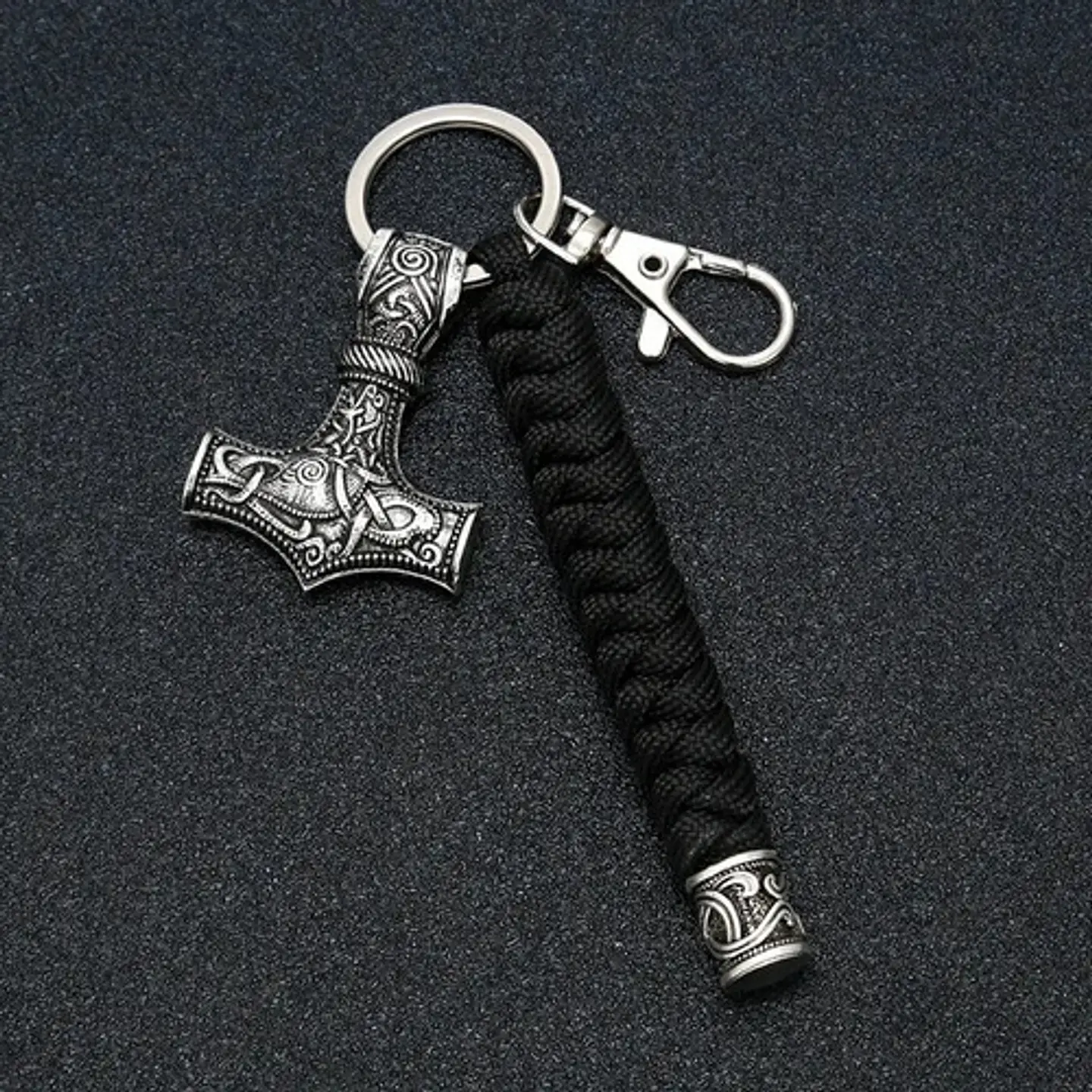 Llavero Supervivencia Paracord Vikingo Thor Martillo Hombre 6