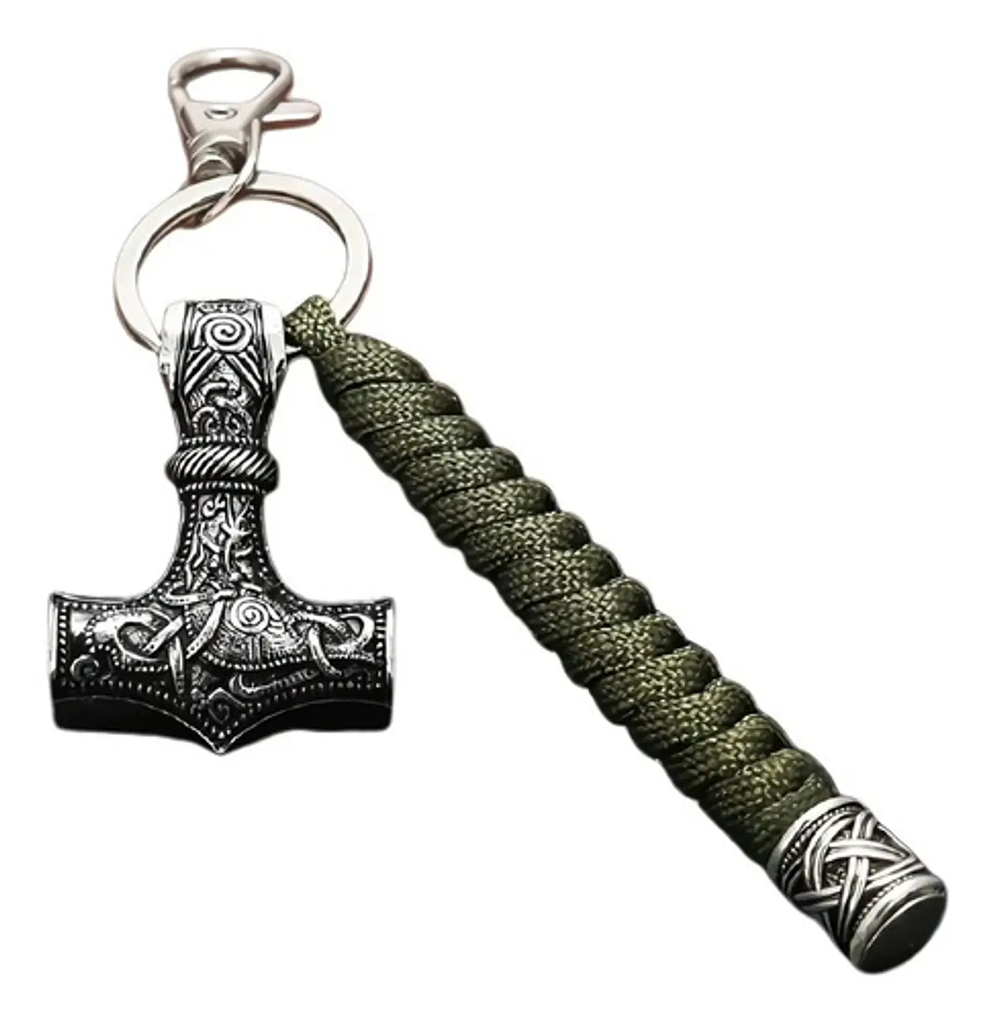 Llavero Supervivencia Paracord Vikingo Thor Martillo Hombre 7