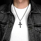 Collar Color Plata Dije Calavera Craneo Gotico Acero Hombre - Miniatura 8