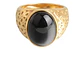 Anillo Color Oro Piedra Natural Acero Inoxidable Para Hombre - Miniatura 1