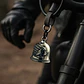 Dije Hombre Y Mujer Colgante Bell Campana Indio Pluma Acero - Miniatura 3