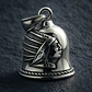 Dije Hombre Y Mujer Colgante Bell Campana Indio Pluma Acero - Miniatura 4
