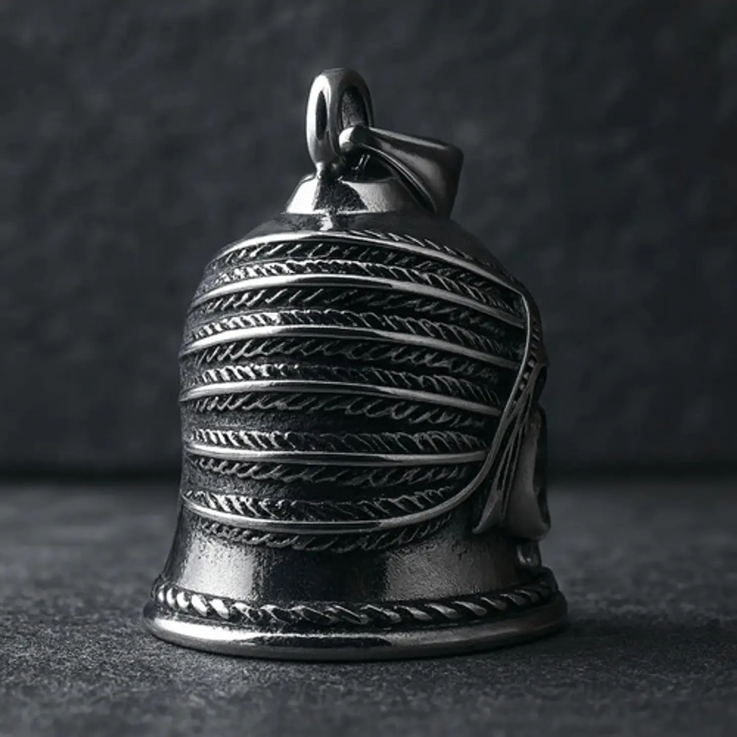 Dije Hombre Y Mujer Colgante Bell Campana Indio Pluma Acero 5