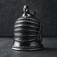 Dije Hombre Y Mujer Colgante Bell Campana Indio Pluma Acero - Miniatura 5
