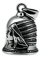Dije Hombre Y Mujer Colgante Bell Campana Indio Pluma Acero - Miniatura 7