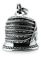 Dije Hombre Y Mujer Colgante Bell Campana Indio Pluma Acero - Miniatura 8