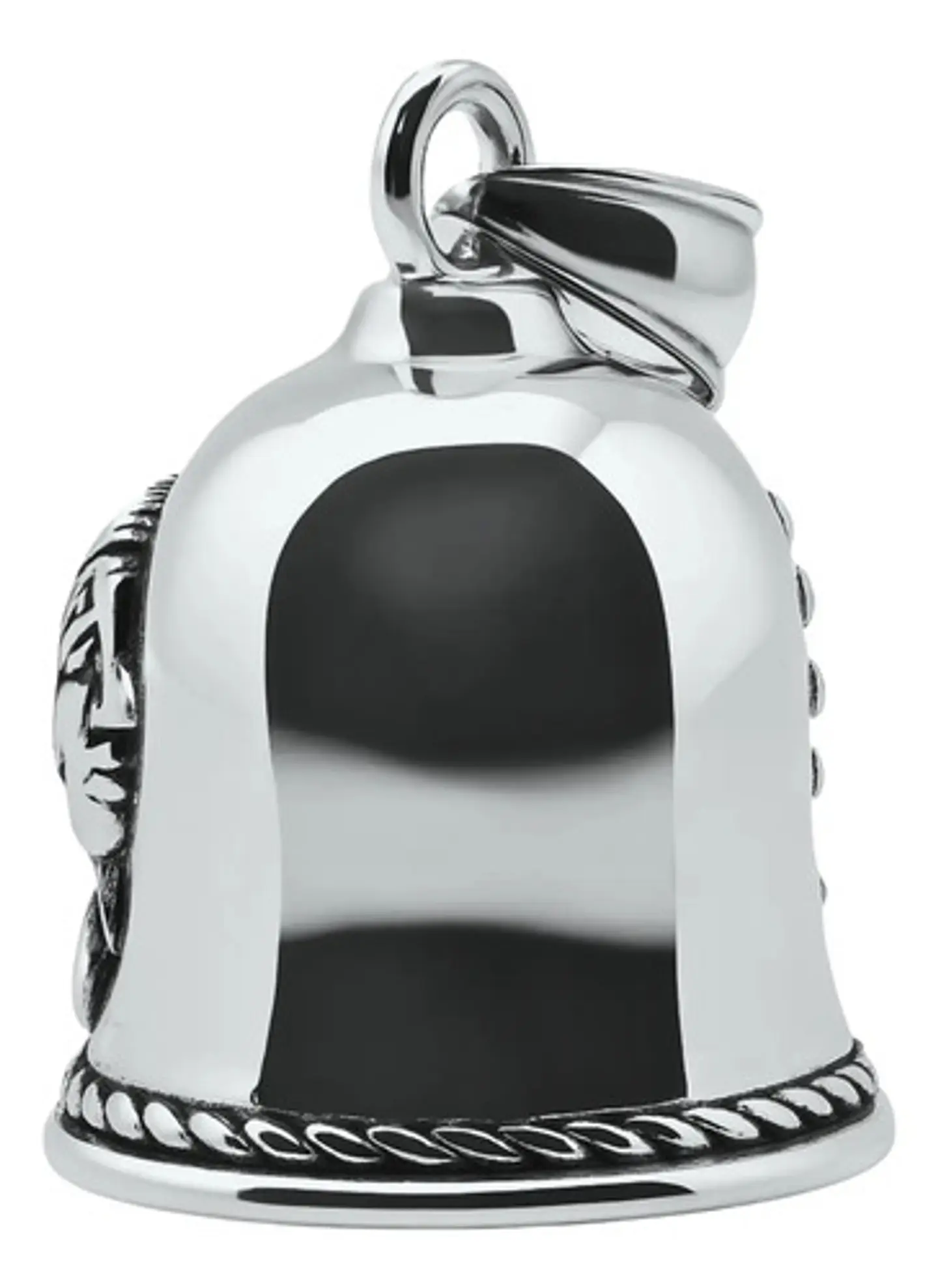 Dije Hombre Y Mujer Colgante Bell Campana Indio Pluma Acero 9