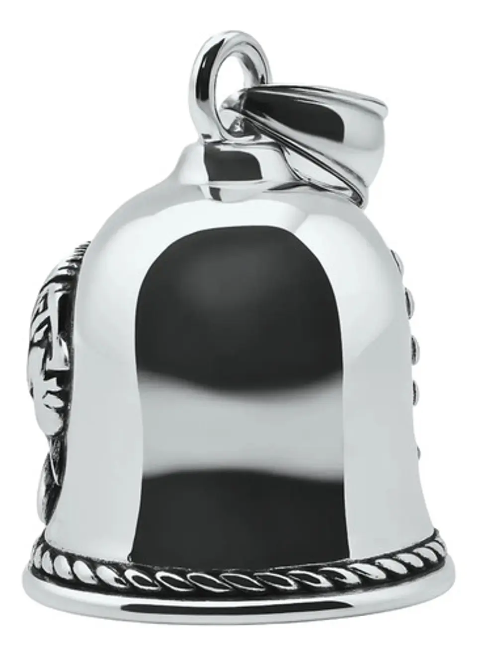 Dije Hombre Y Mujer Colgante Bell Campana Indio Pluma Acero 9