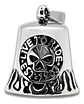 Dije Colgante Campana Multicolor Acero Biker Calaverahombre - Miniatura 1