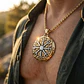 Collar De Acero Para Hombres Dije Brújula Nórdica Valknut - Miniatura 4