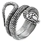 Anillo Serpiente Color Plata Acero Inoxidable Hombre Y Mujer - Miniatura 1