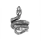 Anillo Serpiente Color Plata Acero Inoxidable Hombre Y Mujer - Miniatura 2