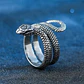 Anillo Serpiente Color Plata Acero Inoxidable Hombre Y Mujer - Miniatura 6
