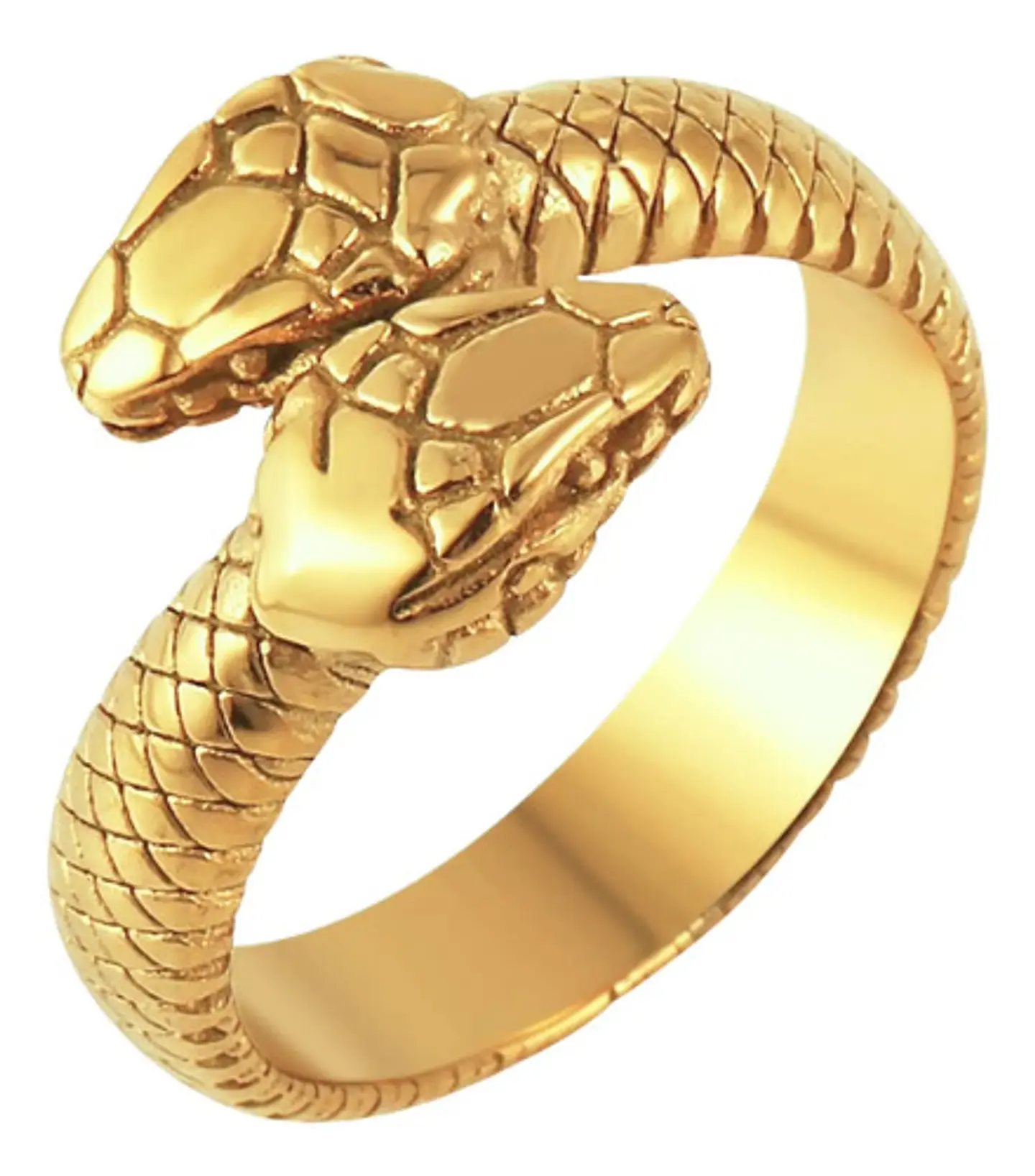 Anillo Serpiente Color Plata Acero Inoxidable Hombre Y Mujer 8