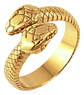 Anillo Serpiente Color Plata Acero Inoxidable Hombre Y Mujer - Miniatura 8