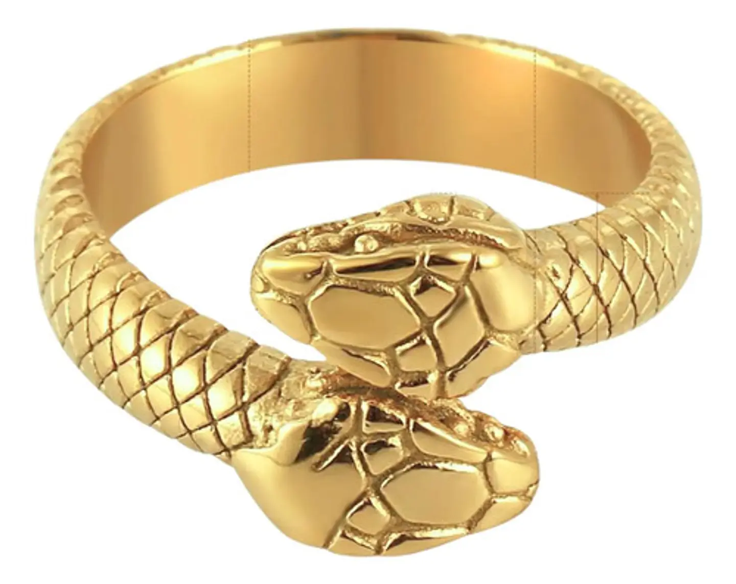 Anillo Serpiente Color Plata Acero Inoxidable Hombre Y Mujer 9