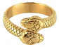 Anillo Serpiente Color Plata Acero Inoxidable Hombre Y Mujer - Miniatura 9