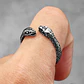 Anillo Serpiente Color Plata Acero Inoxidable Hombre Y Mujer - Miniatura 20