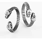 Anillo Serpiente Color Plata Acero Inoxidable Hombre Y Mujer - Miniatura 24