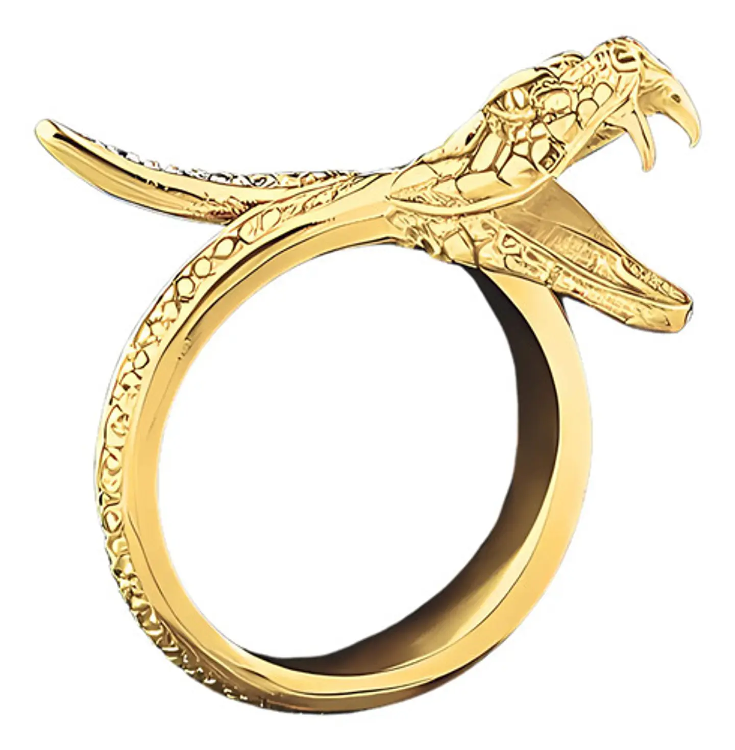 Anillo Serpiente Color Plata Acero Inoxidable Hombre Y Mujer 35