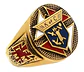 Anillo Caballeros De Colon Color Oro Acero Inoxidable Hombre - Miniatura 1