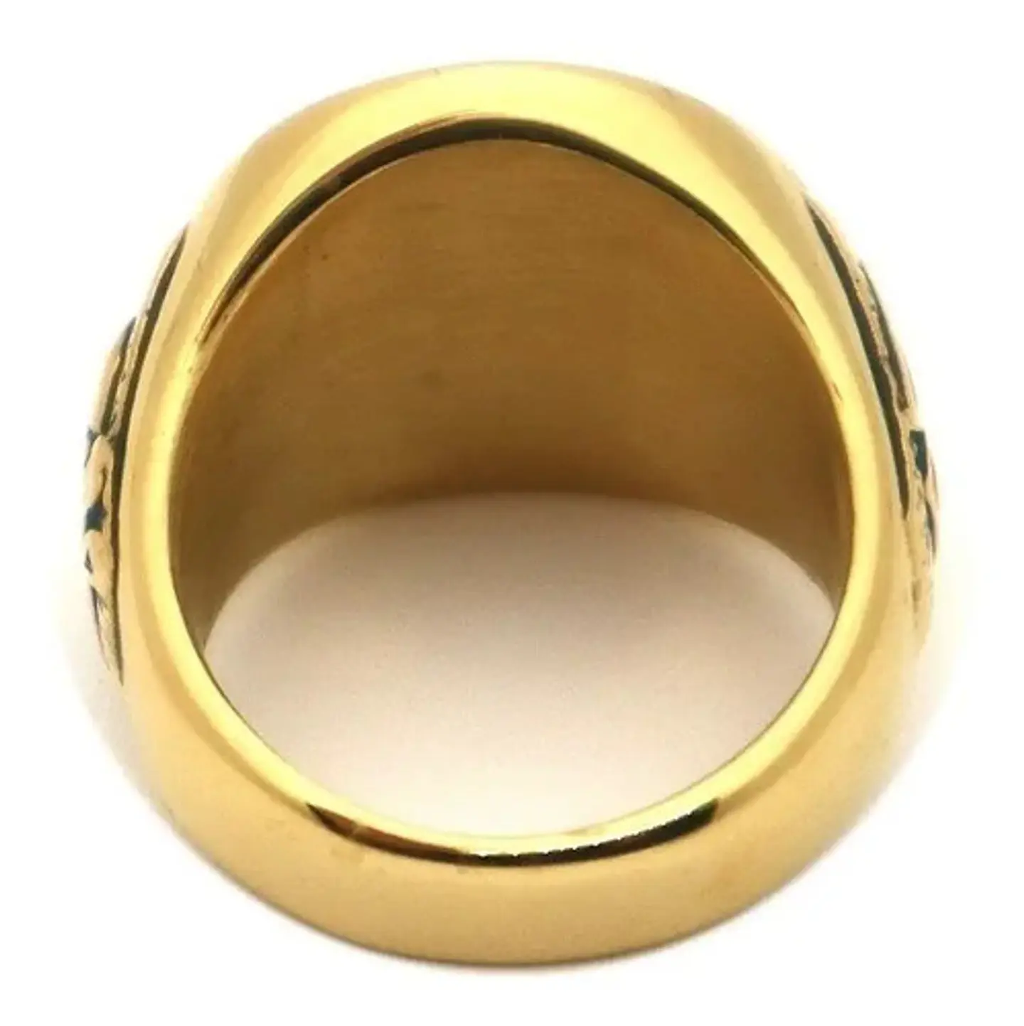 Anillo Caballeros De Colon Color Oro Acero Inoxidable Hombre 5