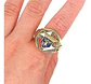Anillo Caballeros De Colon Color Oro Acero Inoxidable Hombre - Miniatura 6