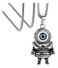 Collar Color Plata Dije Minion Robot Acero Inoxidable Hombre - Miniatura 1