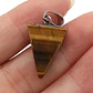 Collar Dije Piedra Punta Flecha Ojo De Tigre Hombre Y Mujer - Miniatura 3
