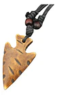 Collar Dije Resina Tibetano Punta Flecha Hombre Y Mujer    - Miniatura 1