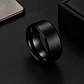 Anillo Argolla Titanio Negro Hombre Caballero Calidad Uno - Miniatura 4