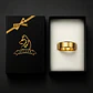 Anillo Argolla Titanio Negro Hombre Caballero Calidad Uno - Miniatura 13